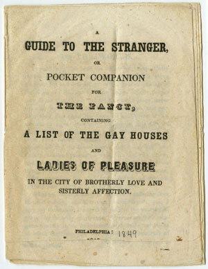 A Guide to the Stranger, or Pocket Companion for the Fancy. Philadelphia, 1849.